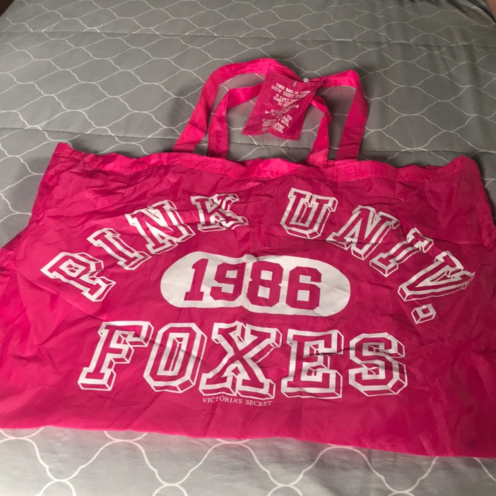 Extra large pink tote